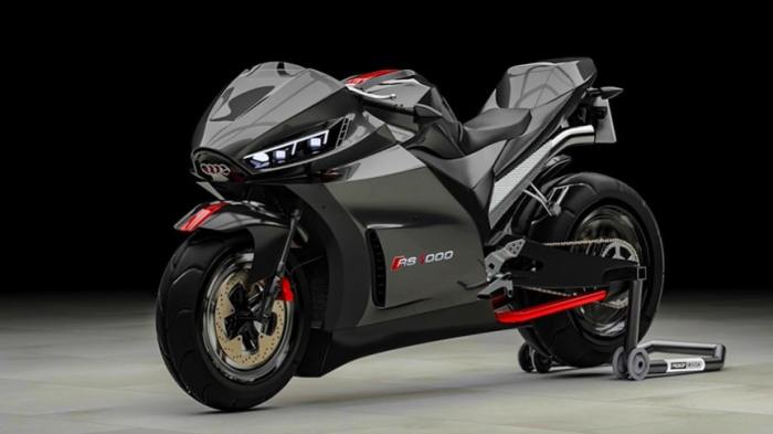 The audi motorrad is an audi ducati inspired concept motorbike