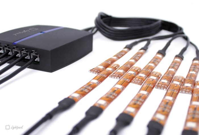 Lightpack ambient lighting kit