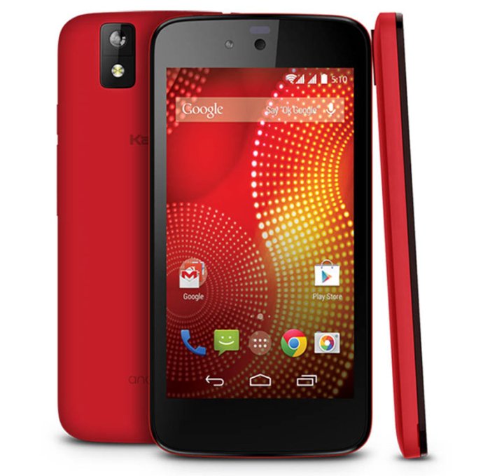 The karbonn a6 is an android phone with a windows phone theme running on it