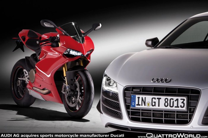 The audi motorrad is an audi ducati inspired concept motorbike