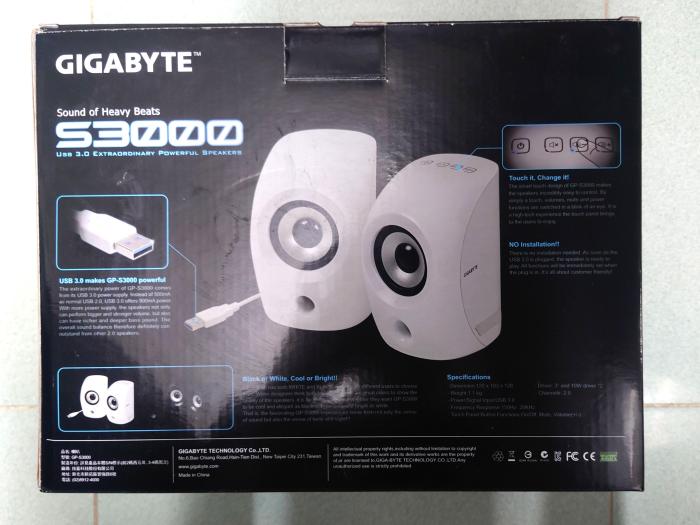 Gigabyte gp s3000 speakers play nice with usb 3 0