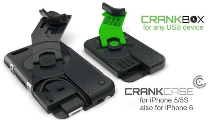 Gridcase reactor is an iphone 5 case which features a hand crank